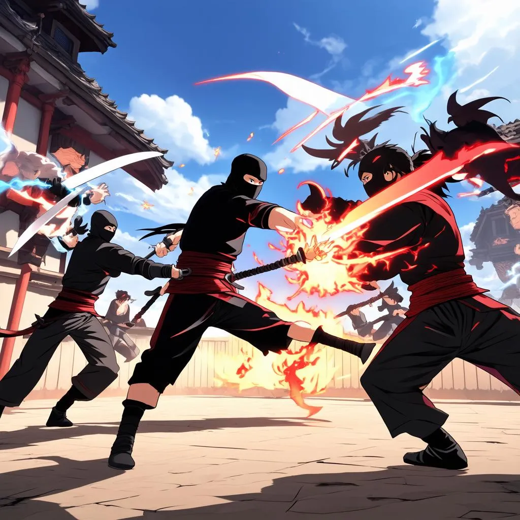 Trận chiến nảy lửa trong Ninja School