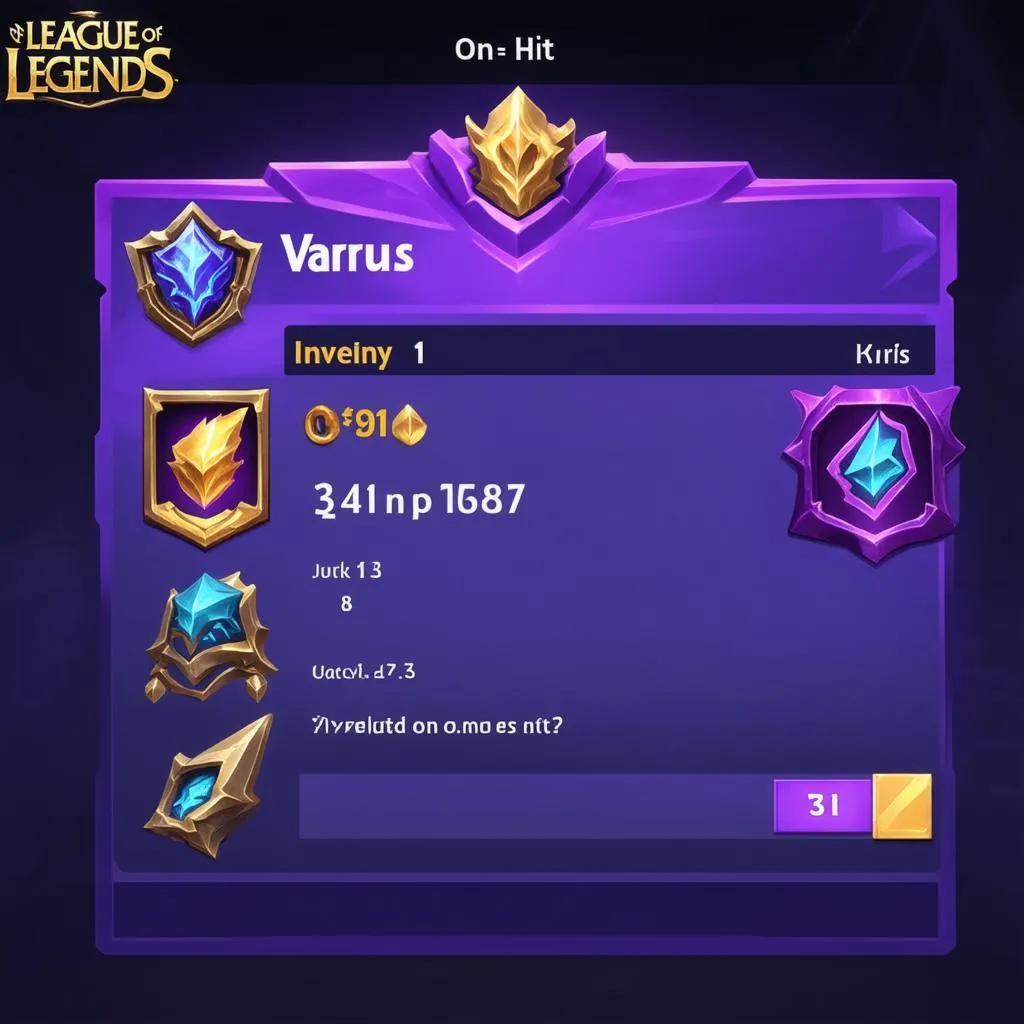 Trang bị On-hit Varus