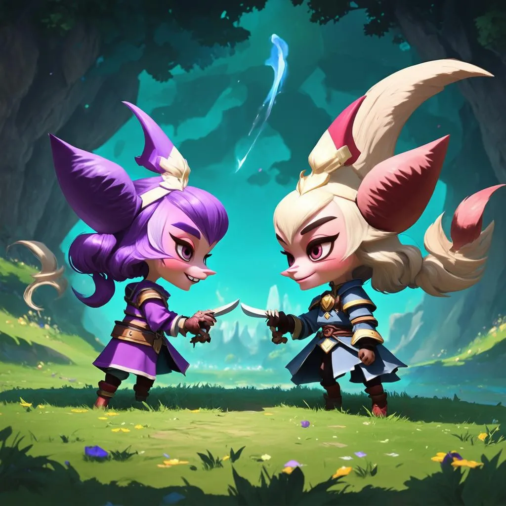 Orianna và Ziggs đối đầu trên chiến trường Summoner's Rift