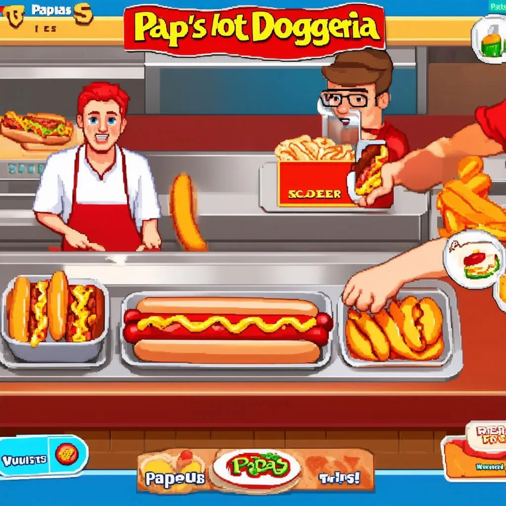 Gameplay Papa's Hot Doggeria