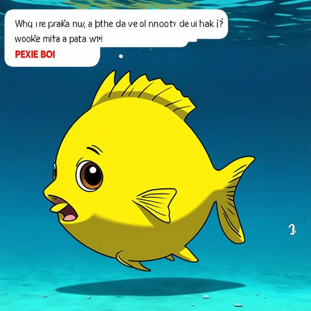 Hình ảnh "Peixe Boi" được sử dụng để tạo meme