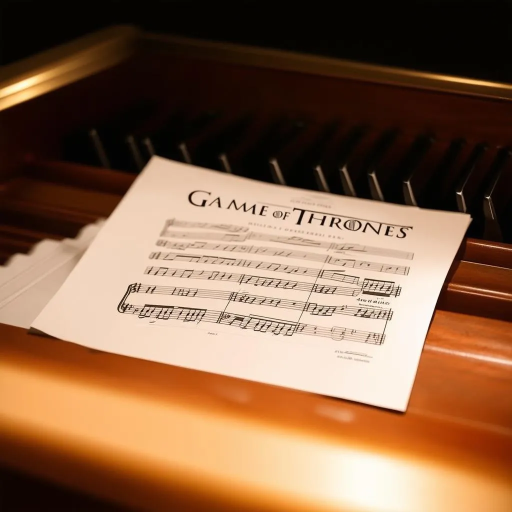 Game of Thrones Piano Sheet Music