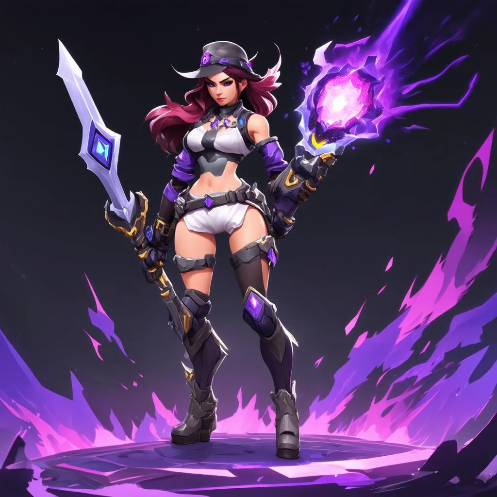 Caitlyn trong đội hình Piltover TFT