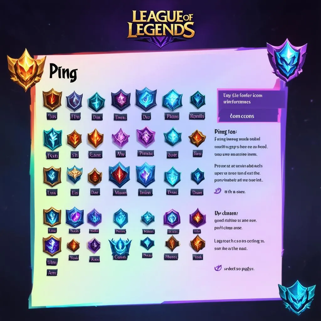 Các icon ping trong LOL