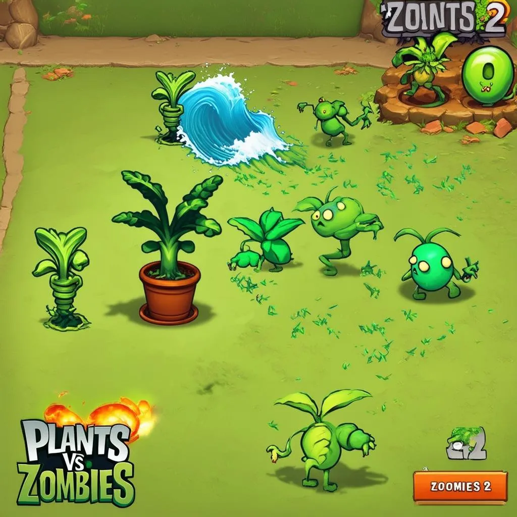 Plants vs Zombies 2 Gameplay