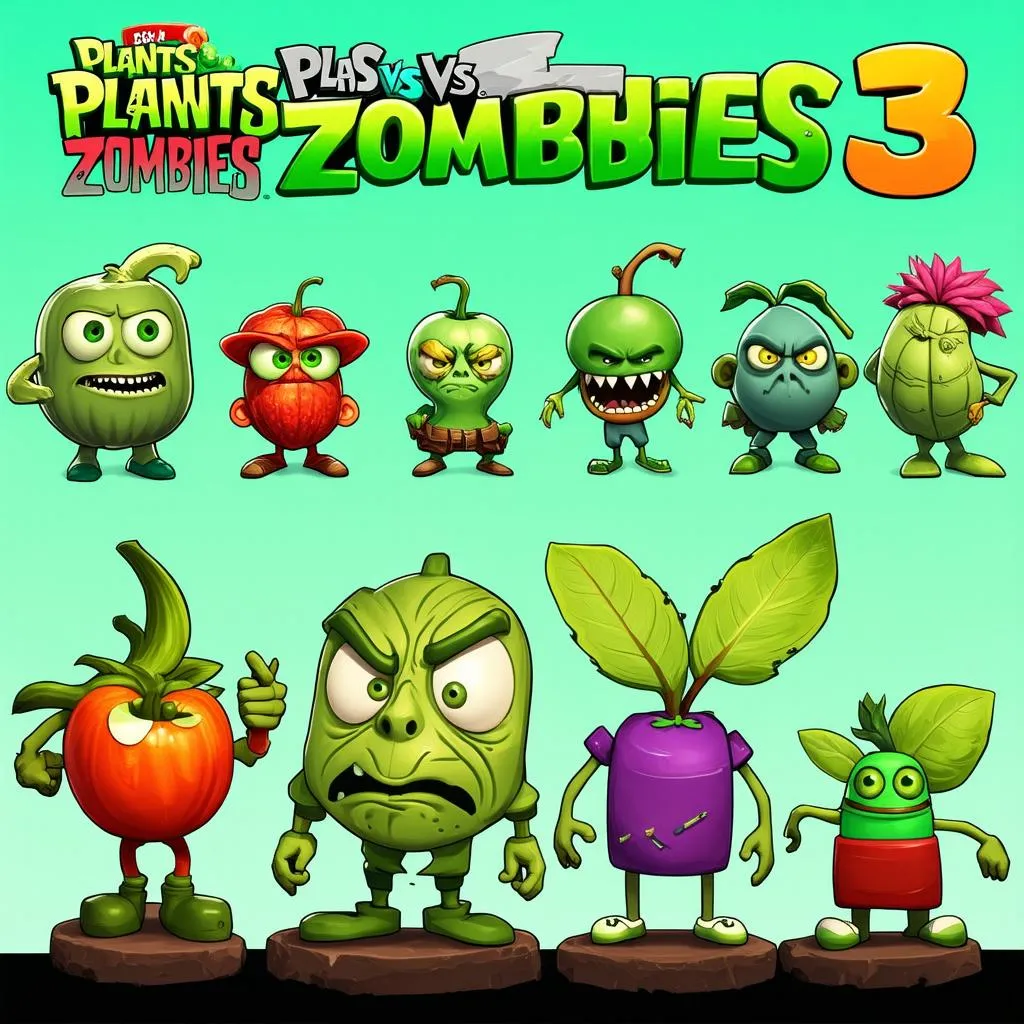 Plants vs. Zombies 3 Full Characters