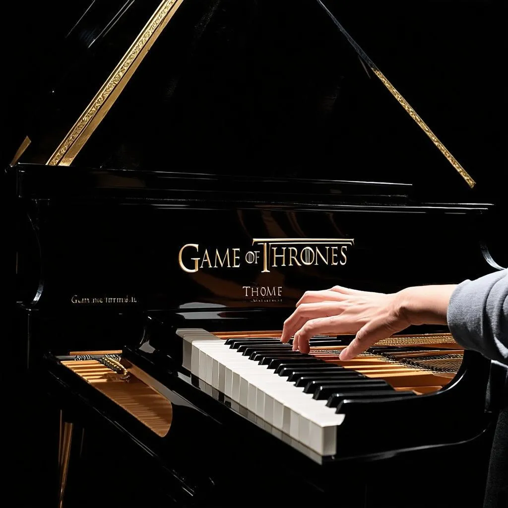 Playing Game of Thrones Theme on Piano