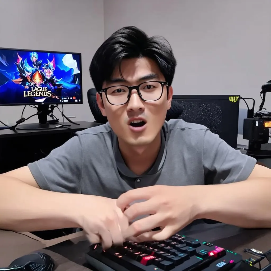 Streamer Poby LOL đang livestream