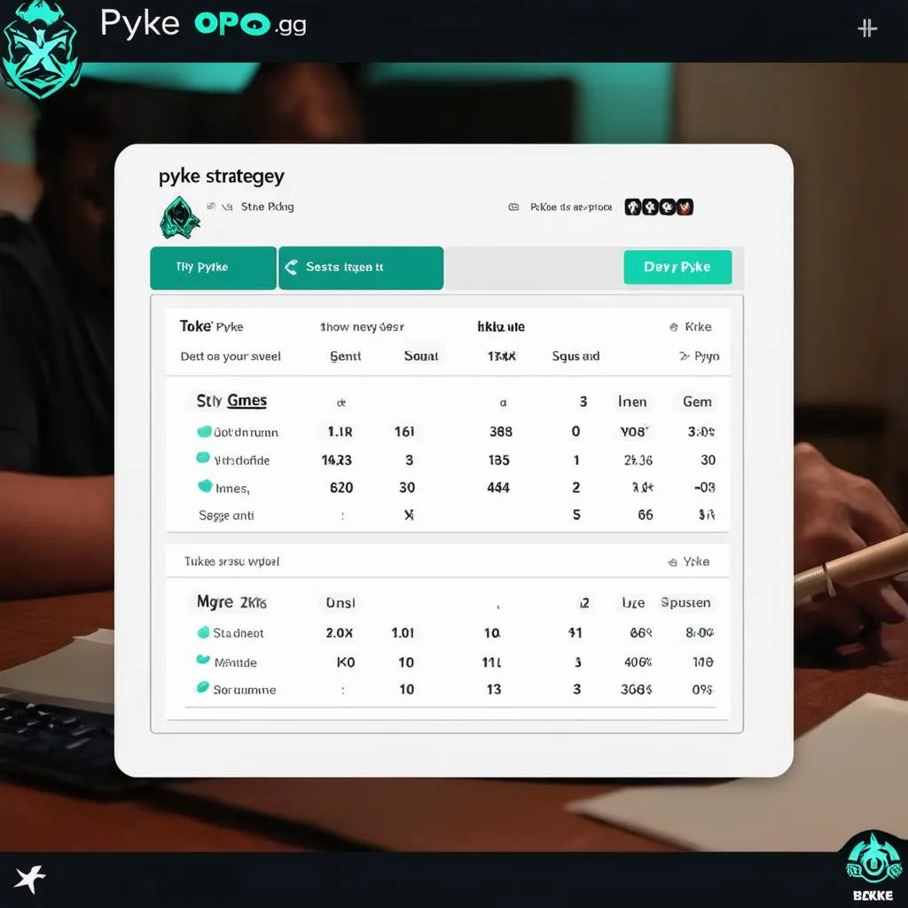 Pyke opo.gg chiến lược