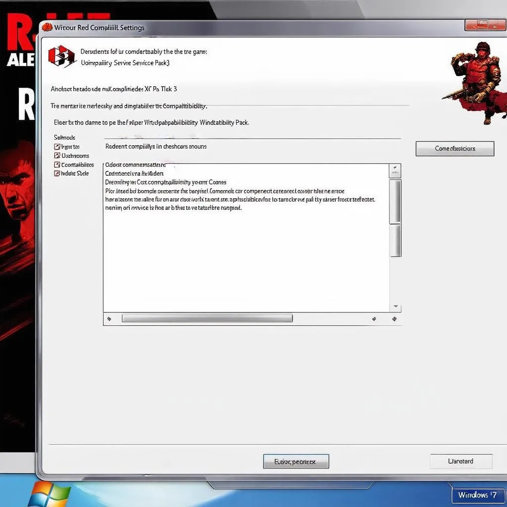 Red Alert 2 Compatibility Settings on Windows 7