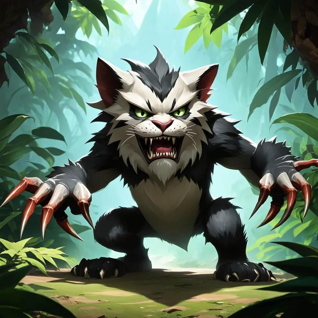 Rengar trong rừng xanh