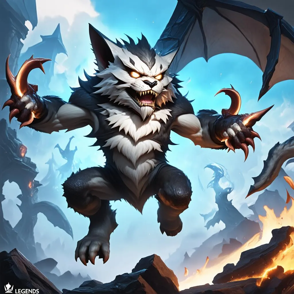 Rengar URF lao vào giao tranh tổng