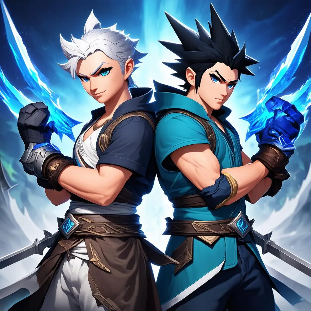 riven và yasuo, đồng đội, chiến đấu