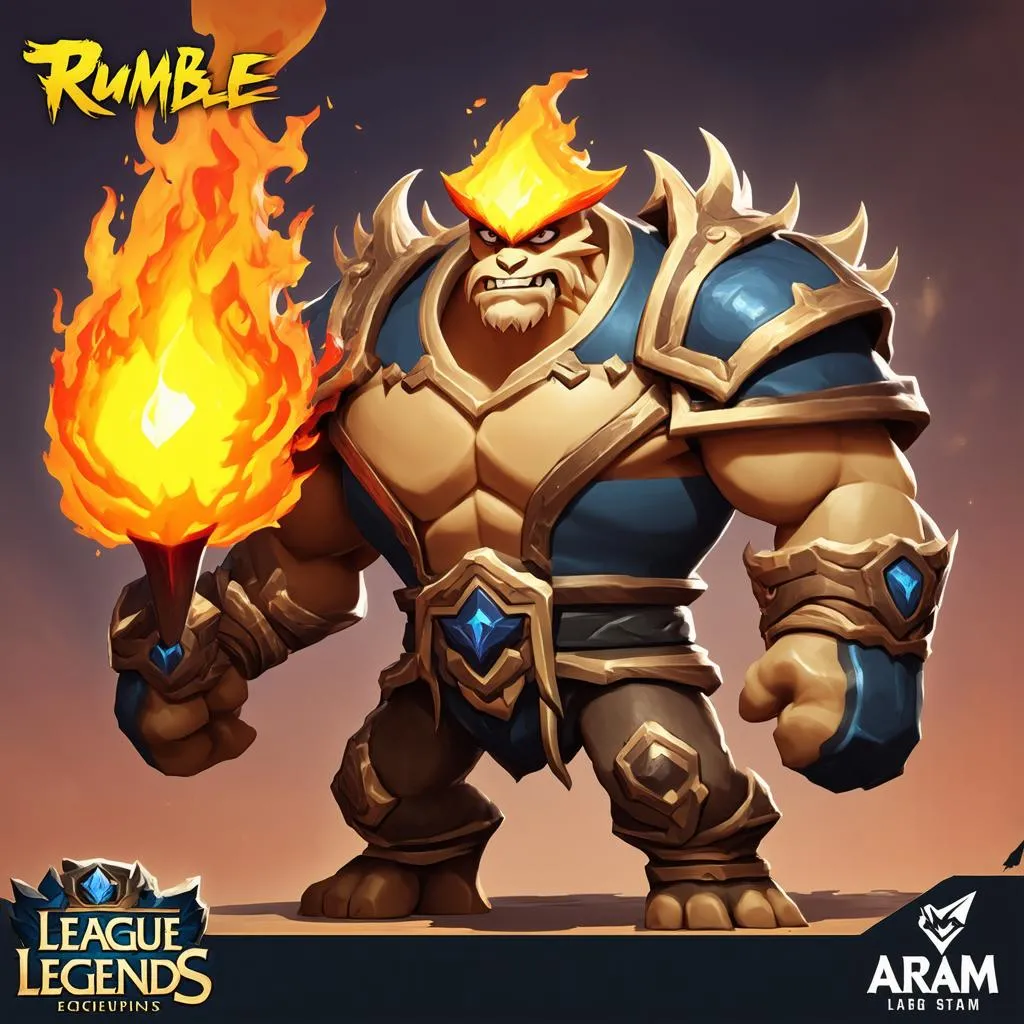 Rumble build Aram: Cỗ Máy Nóng Bỏng Thống Trị Chiến Trường