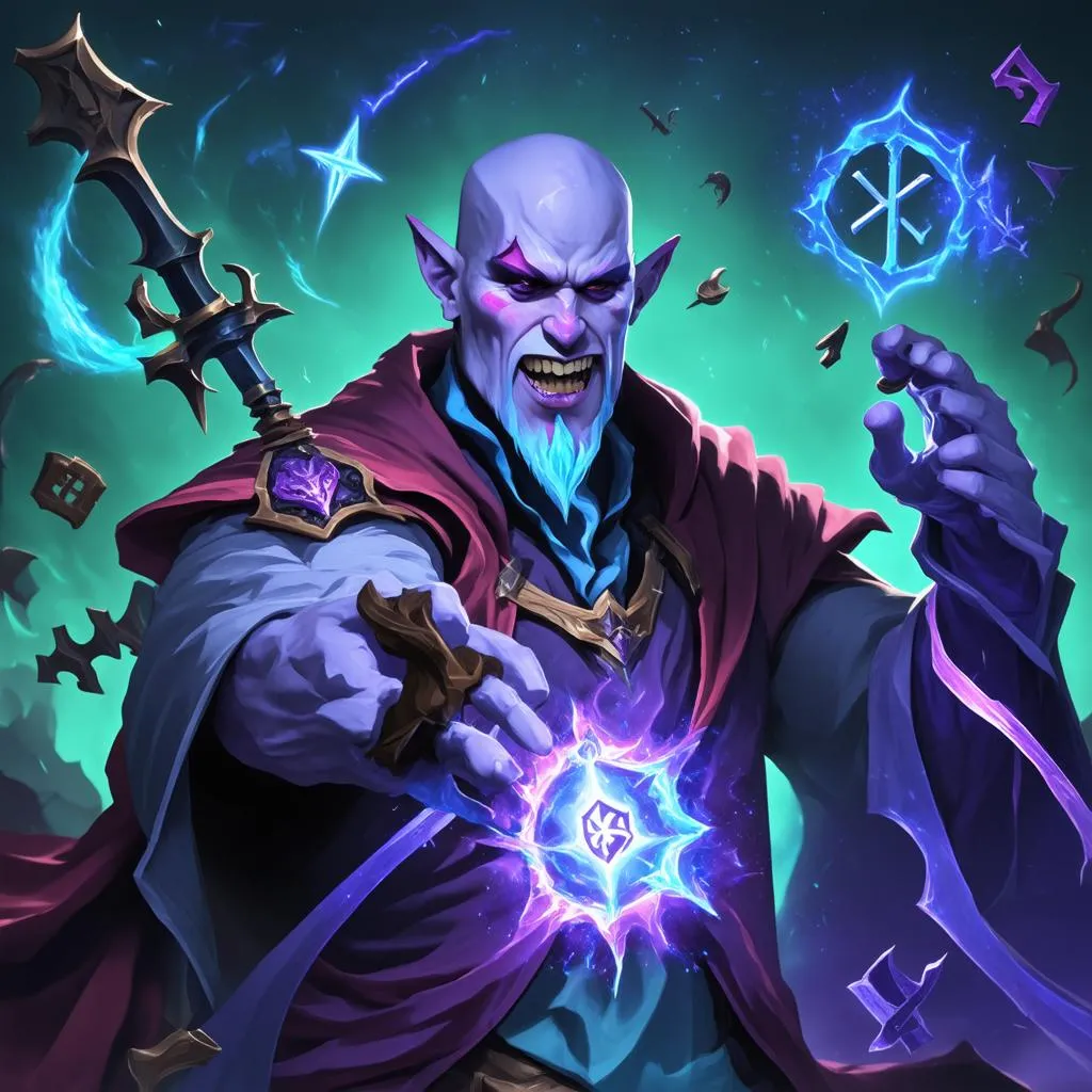 Ryze đang sử dụng kỹ năng