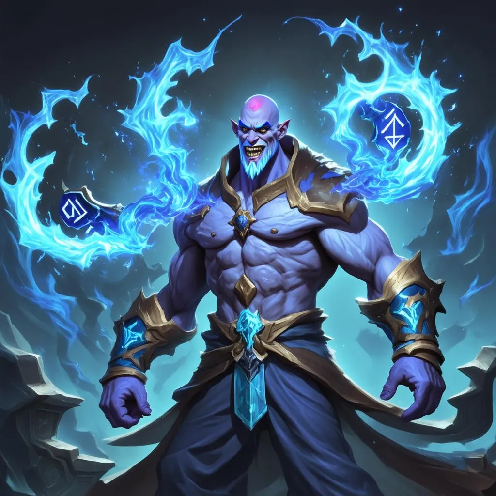 Ryze sử dụng ma thuật