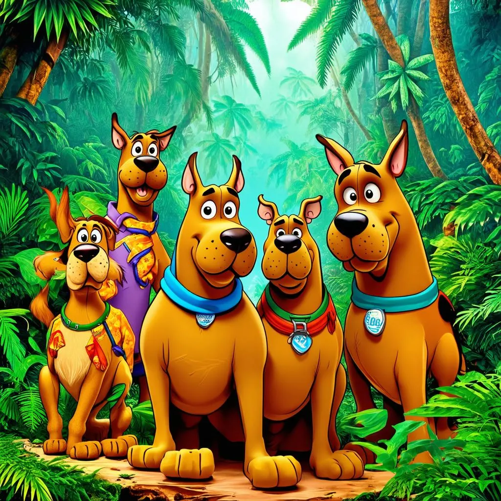 Scooby Doo và nhóm bạn trong rừng nhiệt đới