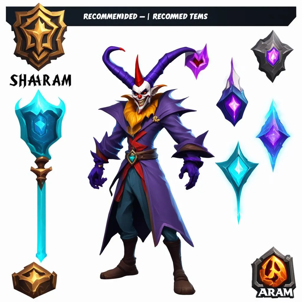 Shaco Aram Build Items