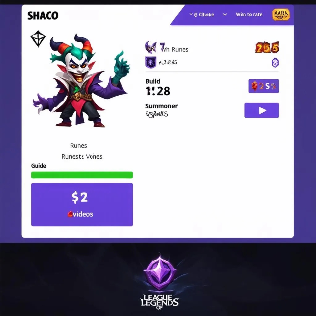 Trang web Shaco U.gg