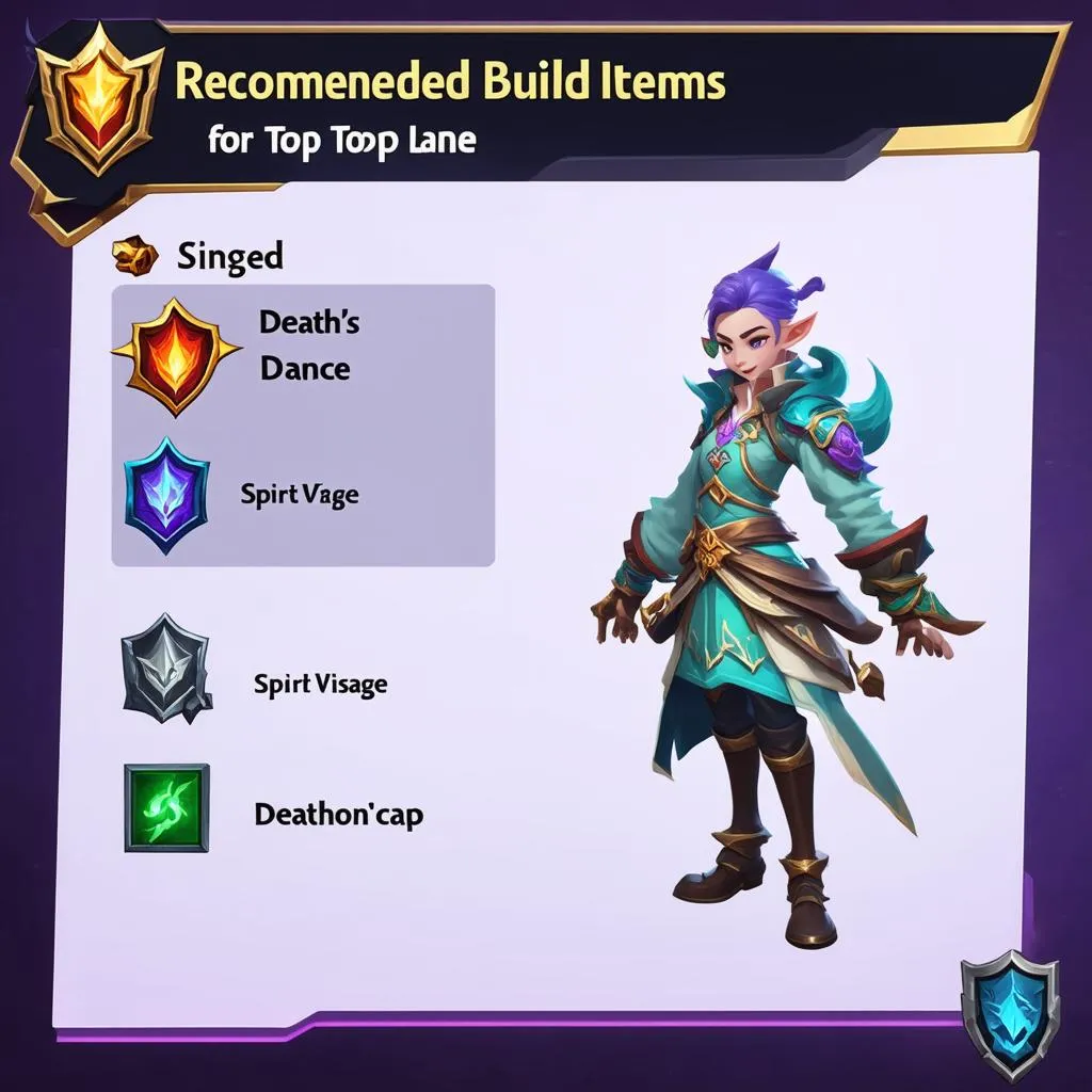 Singed Top Build Items