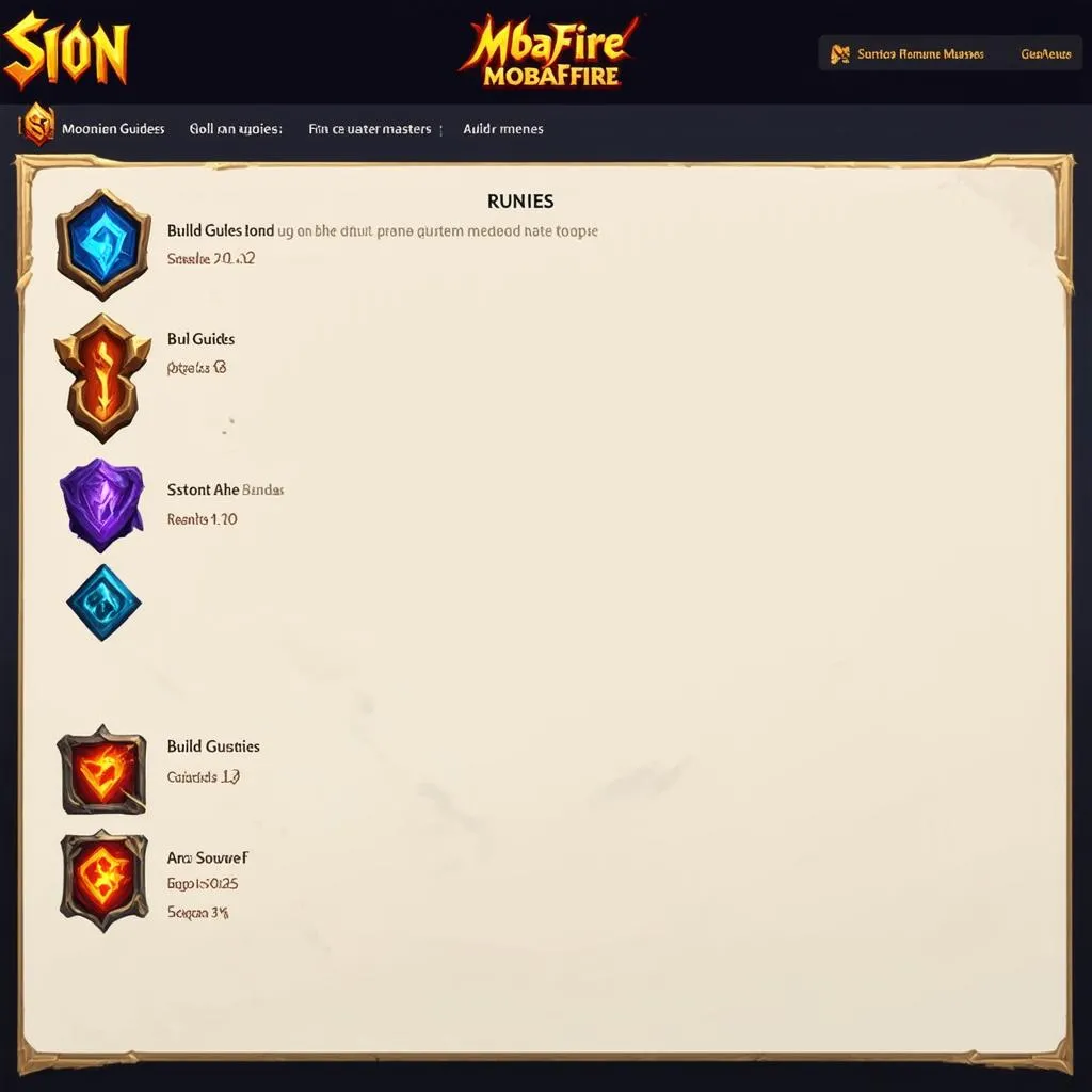 Giao diện Sion MobaFire