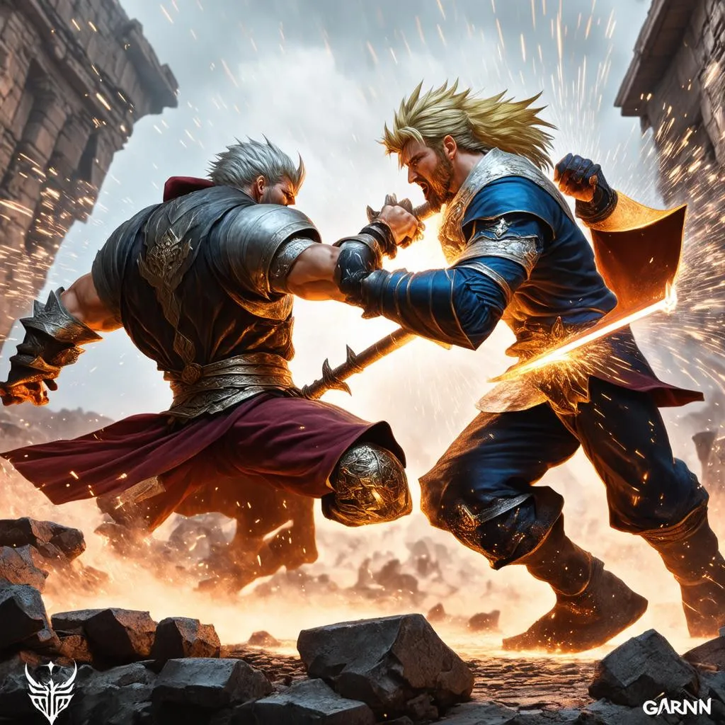 Sion vs Garen đối đầu ấn tượng