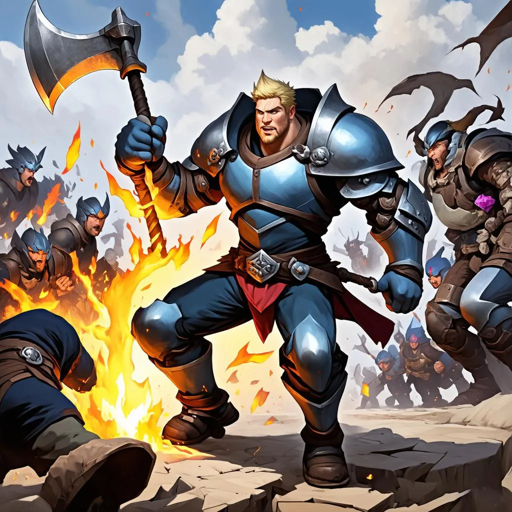 Sion vs Garen giai đoạn cuối trận