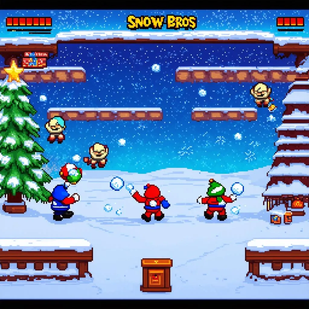 Gameplay Snow Bros