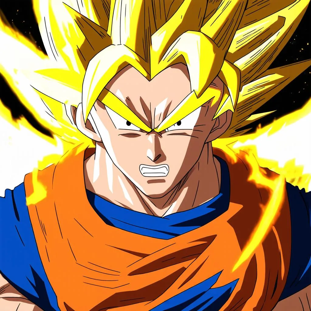 Goku biến hình Super Saiyan