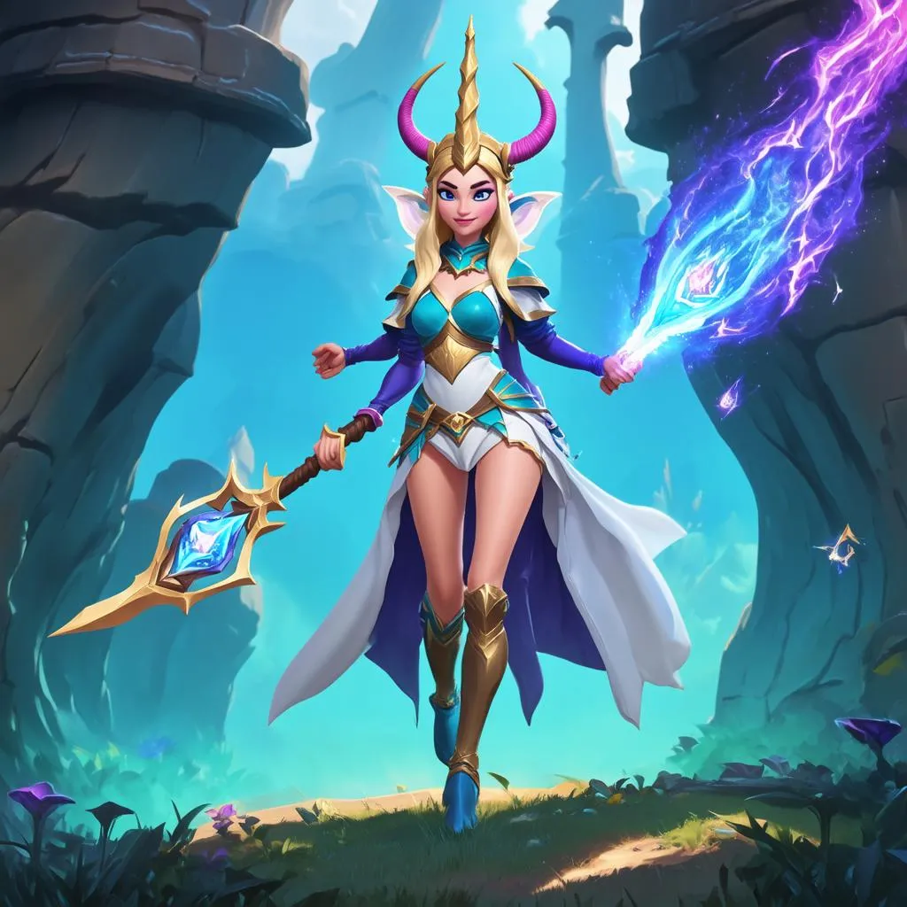 Soraka biến về ở Bệ Đá Cổ