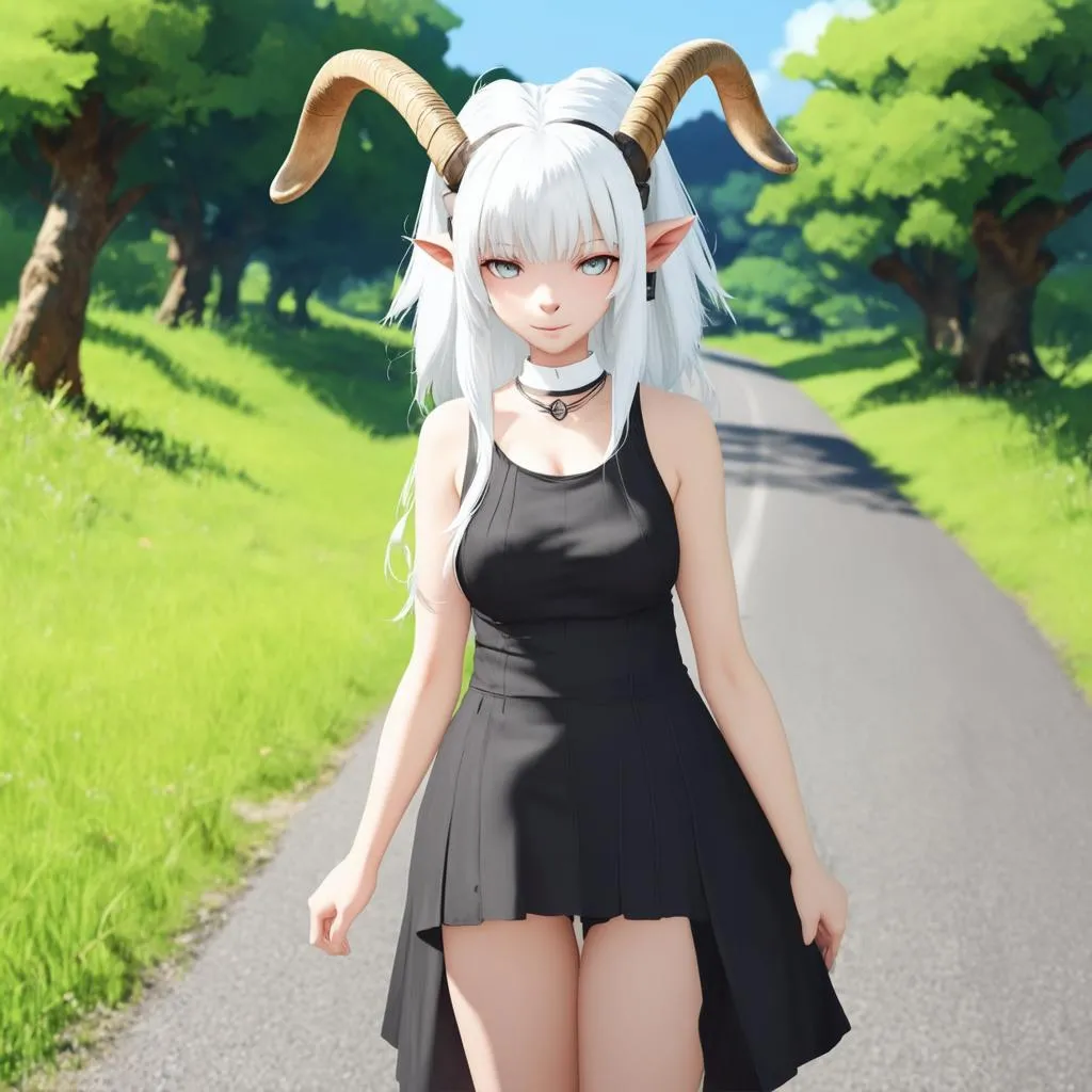 Soraka đứng trên đường