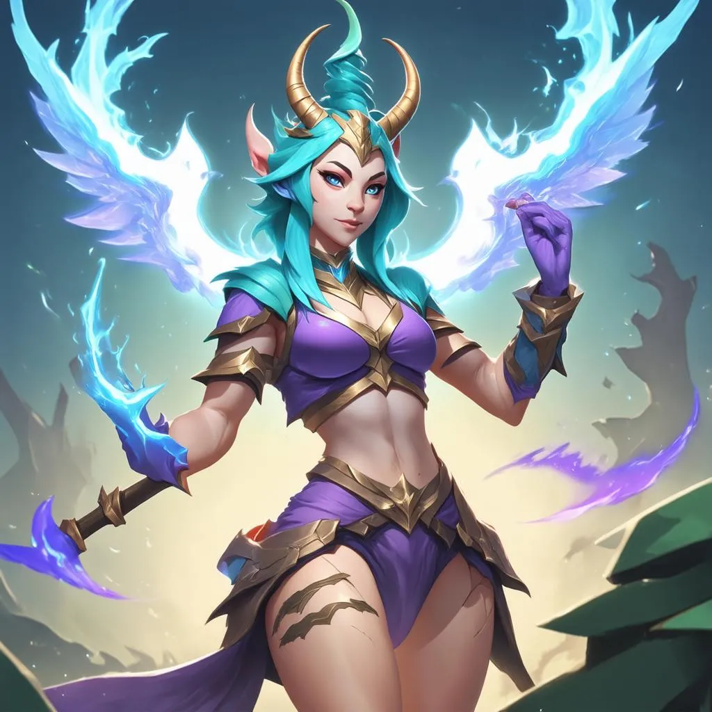 Soraka hồi máu cho đồng đội