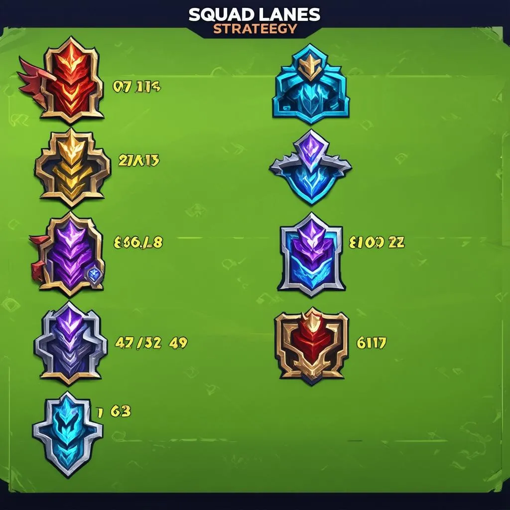 Đội hình Squad Lanes 8.0