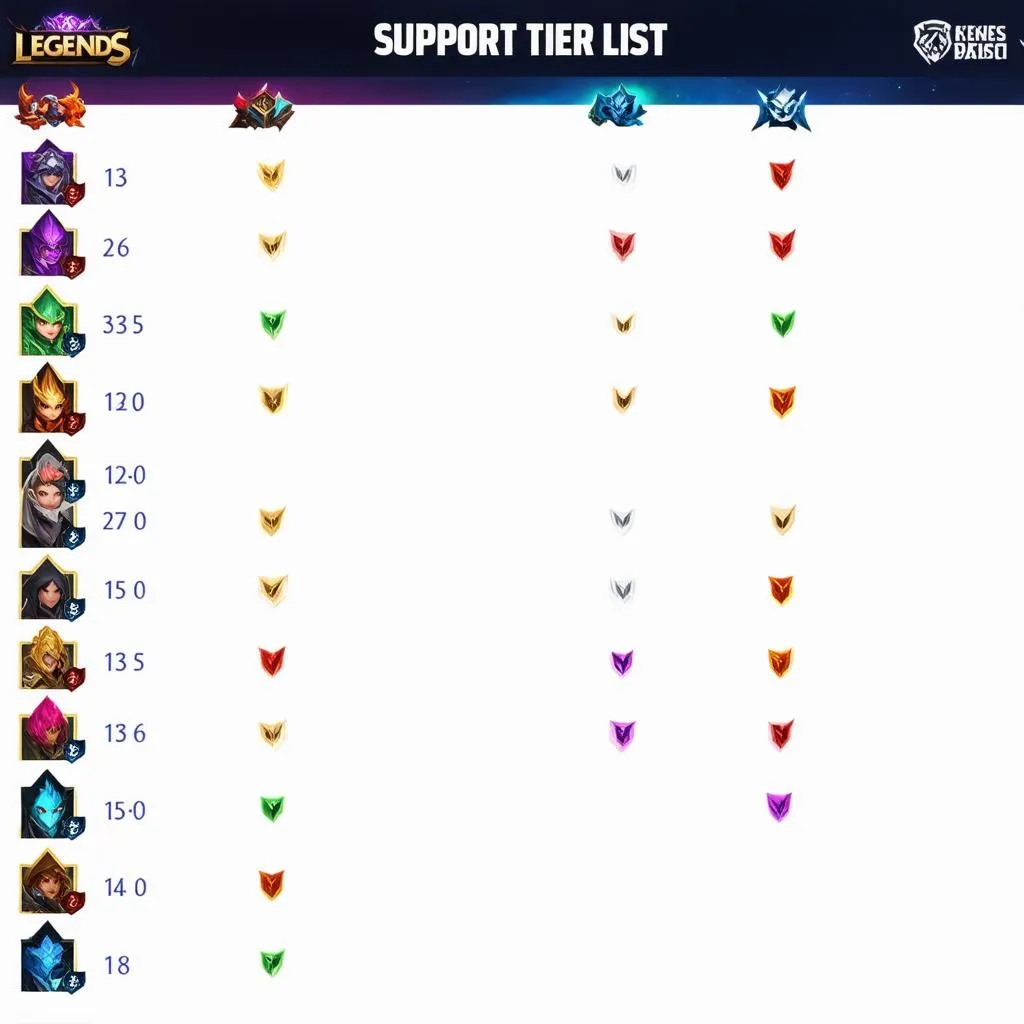 Support Tier List – Bí Kíp Leo Rank Cùng “Người Tình Trong Mộng”