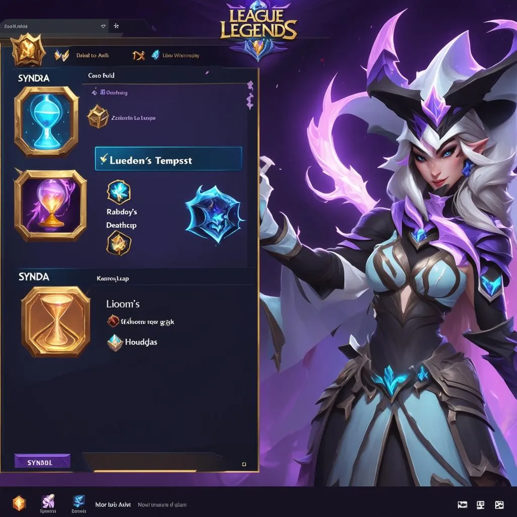 Syndra Aram build