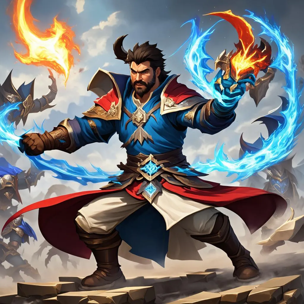 Tướng Xin Zhao trong giao tranh tổng