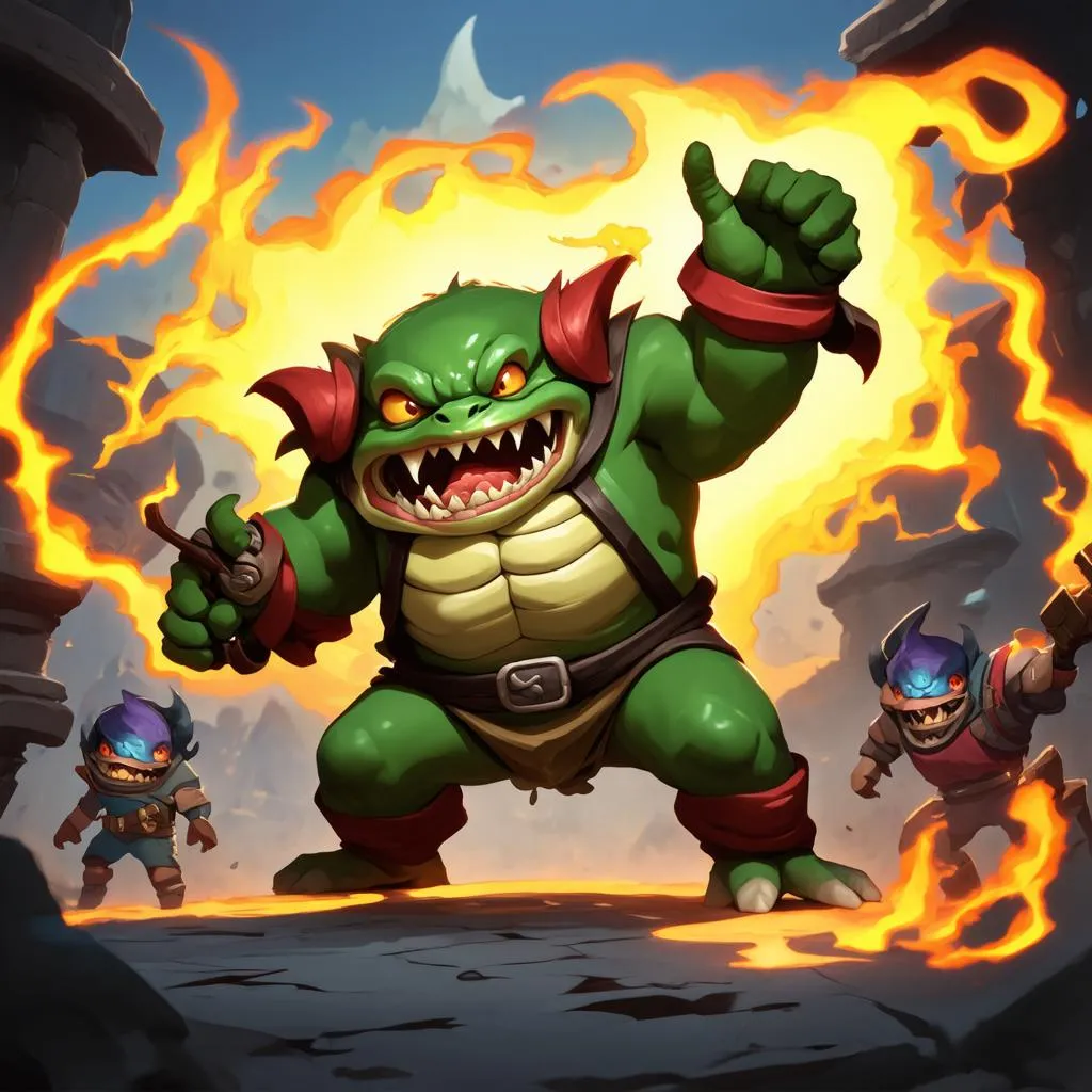 Tahm Kench hỗ trợ đồng đội