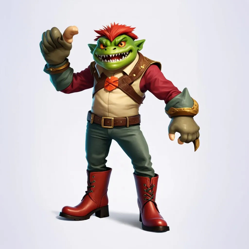 Tahm Kench wearing boots