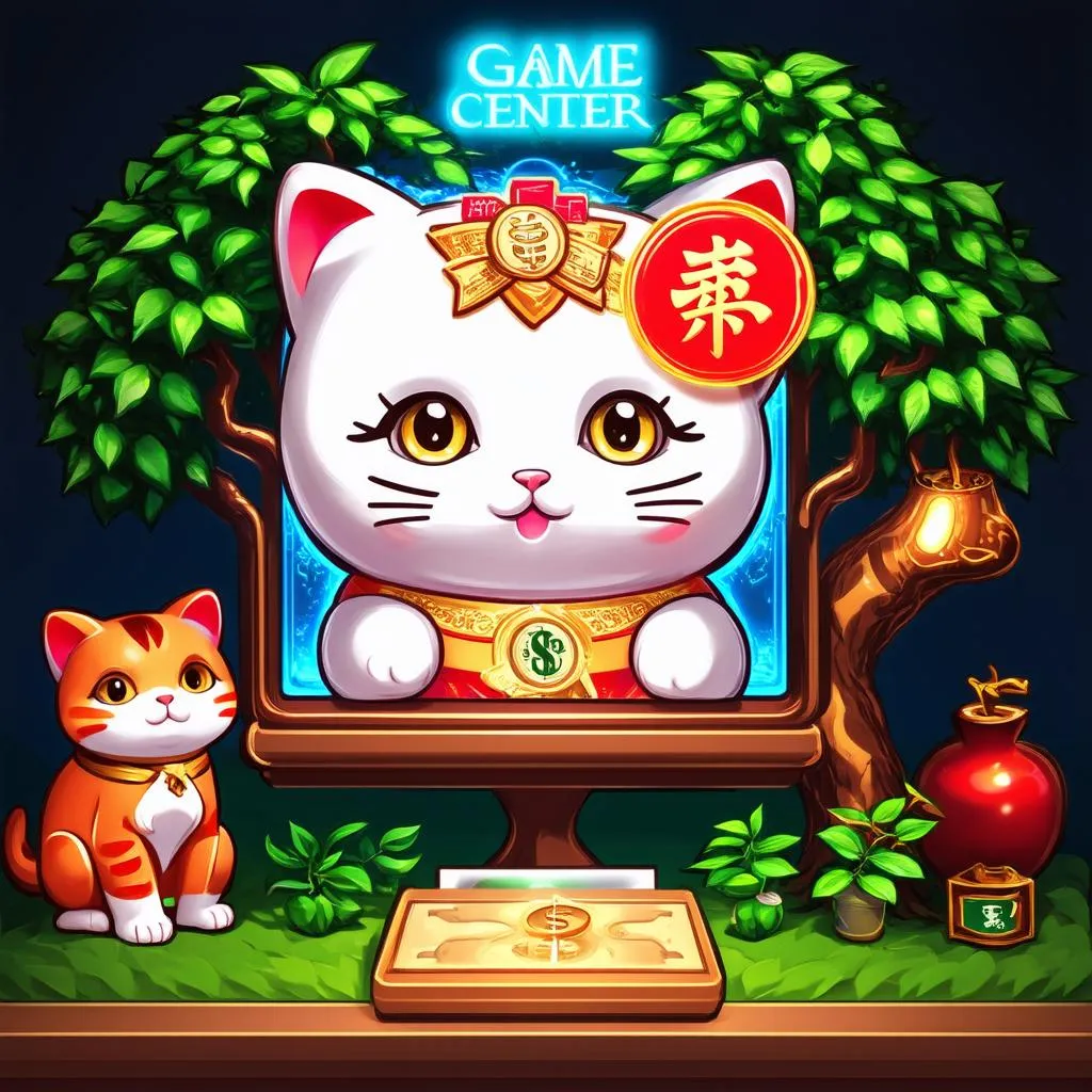 Game Center account with feng shui elements.