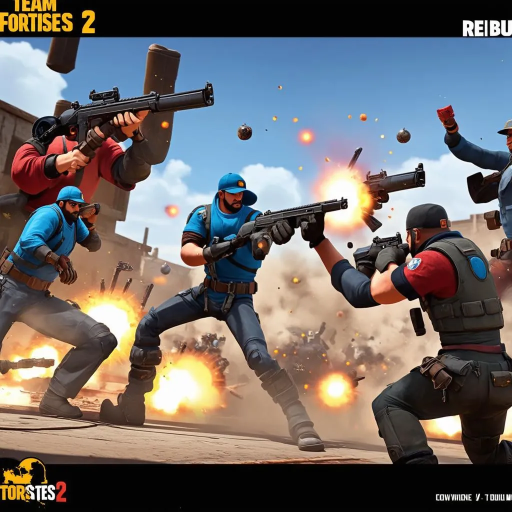 Cảnh chiến đấu trong Team Fortress 2