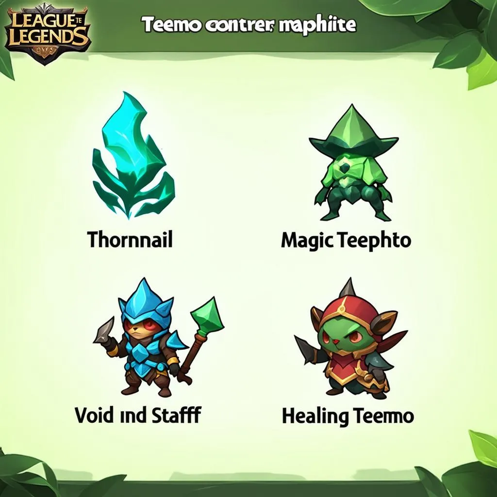 Trang bị khắc chế Teemo và Malphite