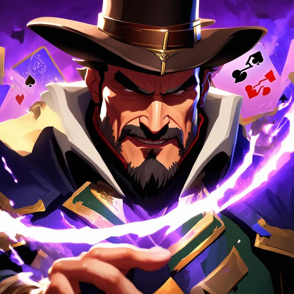 Twisted Fate tung chiêu cuối Định Mệnh