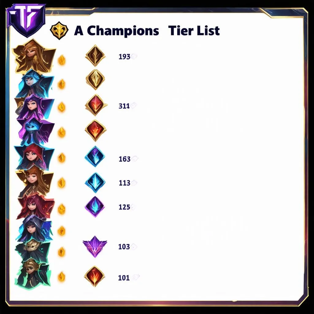 TFT Champion Tier List