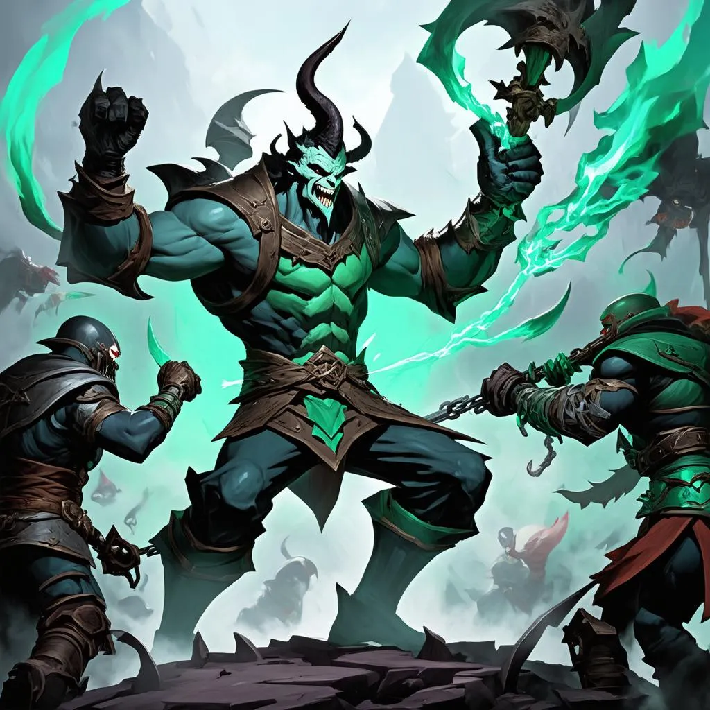 Thresh solo top giao tranh cùng đồng đội