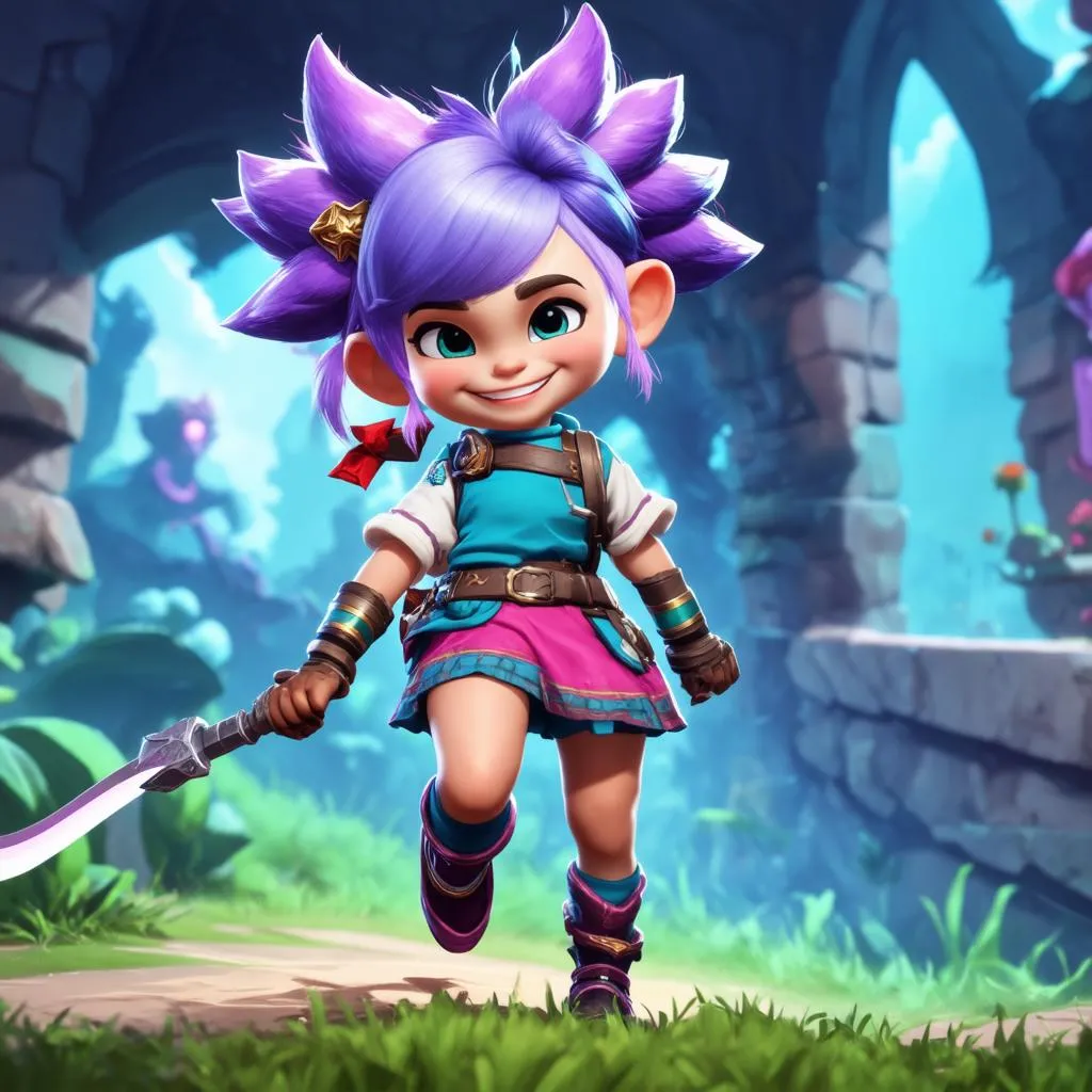 Tristana Mid chiếm lợi thế