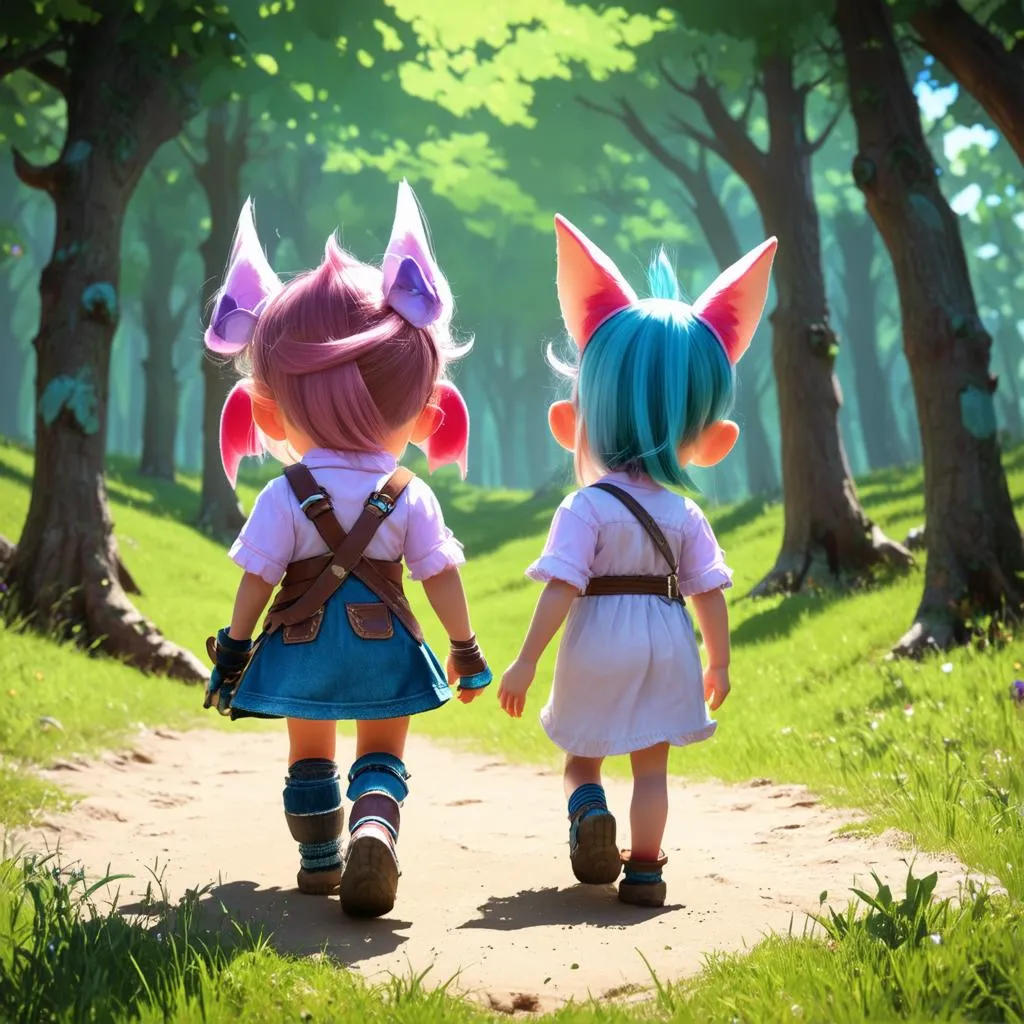 Tristana và Lulu trong rừng