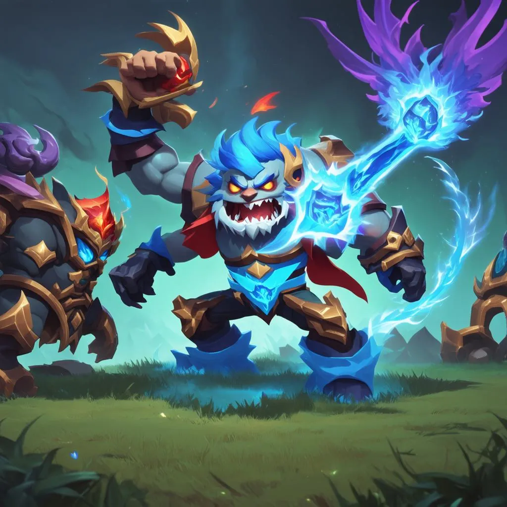 Trundle Aram sử dụng chiêu cuối lên đối phương