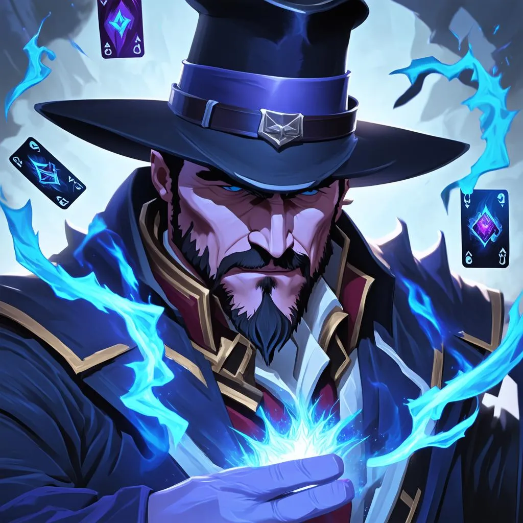 Twisted Fate sử dụng Phi Bài