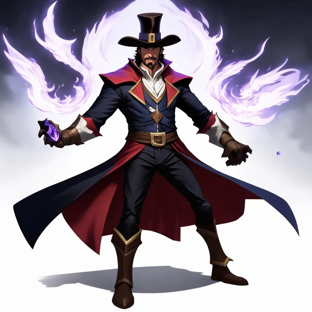 Twisted Fate tung chiêu thức Phi Bài