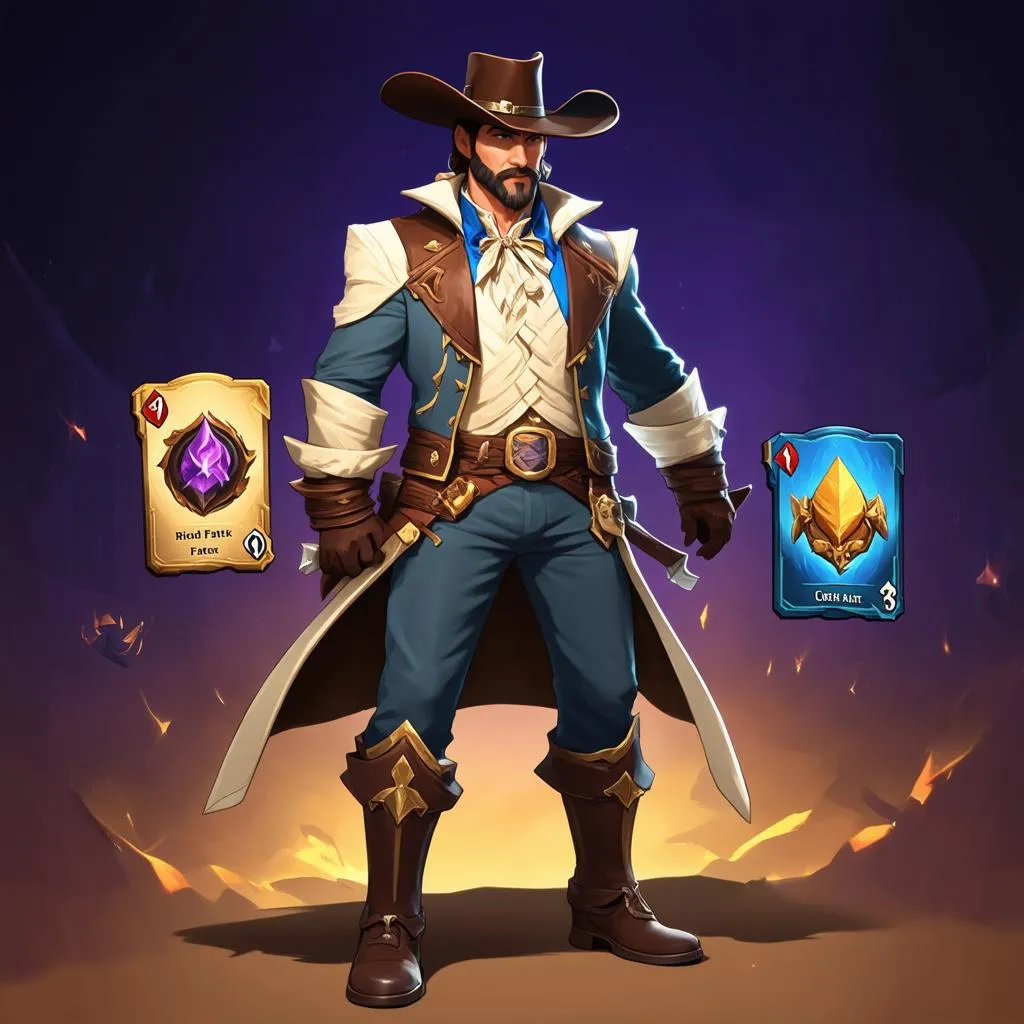 Twisted Fate skin Cao Bồi Hoàng Hôn